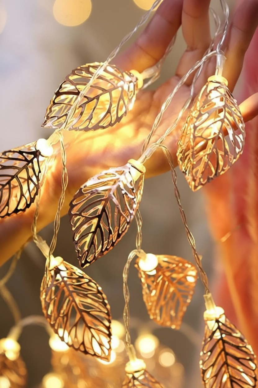 Tree Leaf Shape LED Fairy String Lights (14 Lights) collectivezone