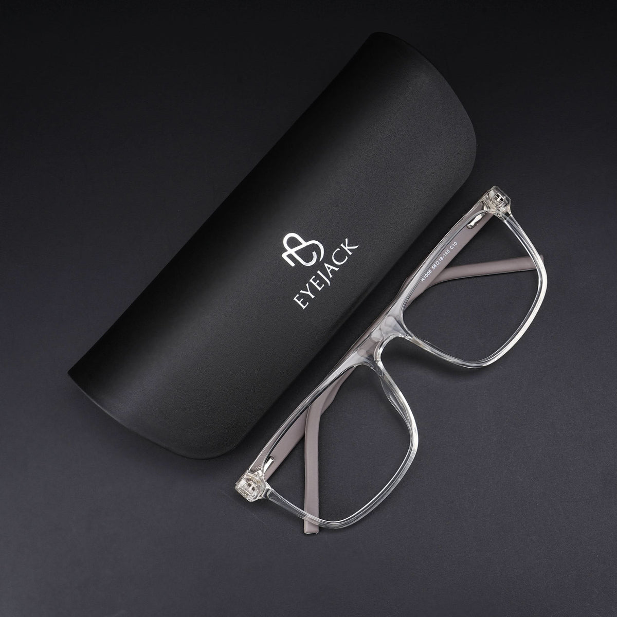 Eyejack Rush Transparent Square Eyeglasses for Men and Women - view 7