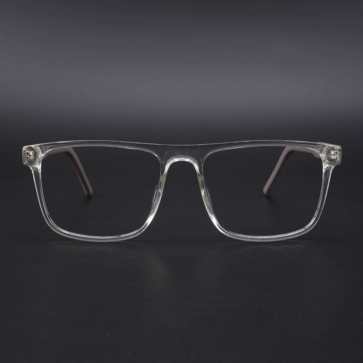 Eyejack Rush Transparent Square Eyeglasses for Men and Women - view 2
