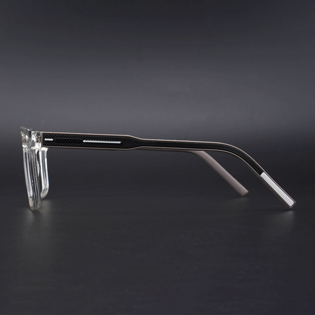 Eyejack Rush Transparent Square Eyeglasses for Men and Women - view 5