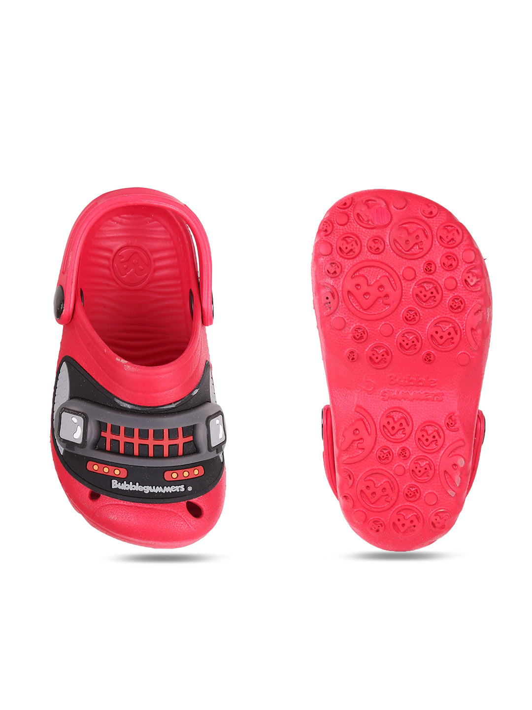 Bubblegummers Boy's Red Casual Clog Sandal - Red - View 4