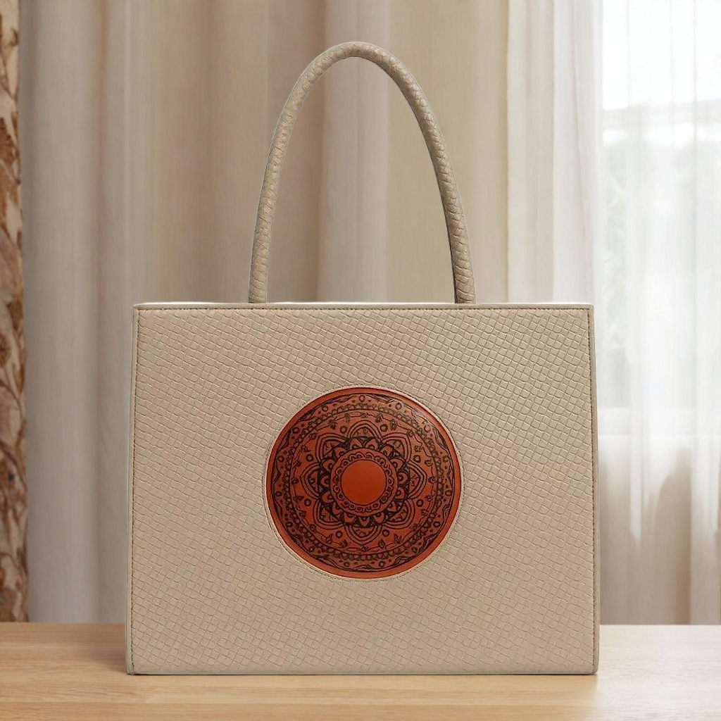 Woven Textured Tote Bag