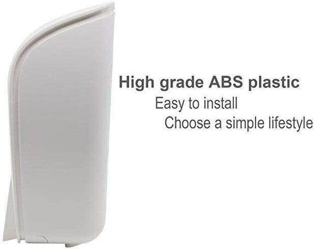 PLAZA - Stylish Push Type Liquid Soap, Lotion & Hand Sanitizer Dispenser Surface Mounted 1000 ml Capacity (White)