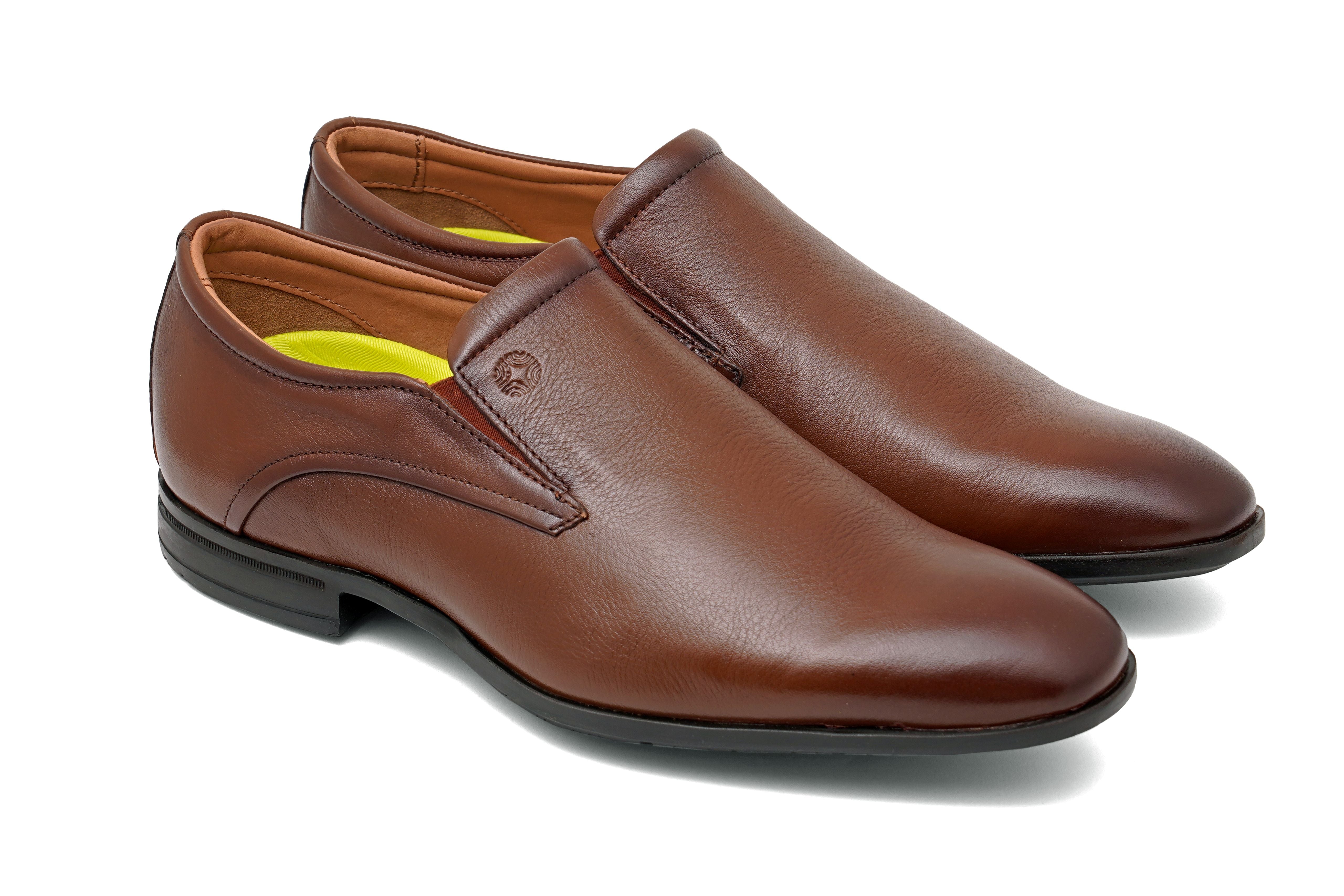 The Colombo Ruosh Men Tan Formal Slip-On