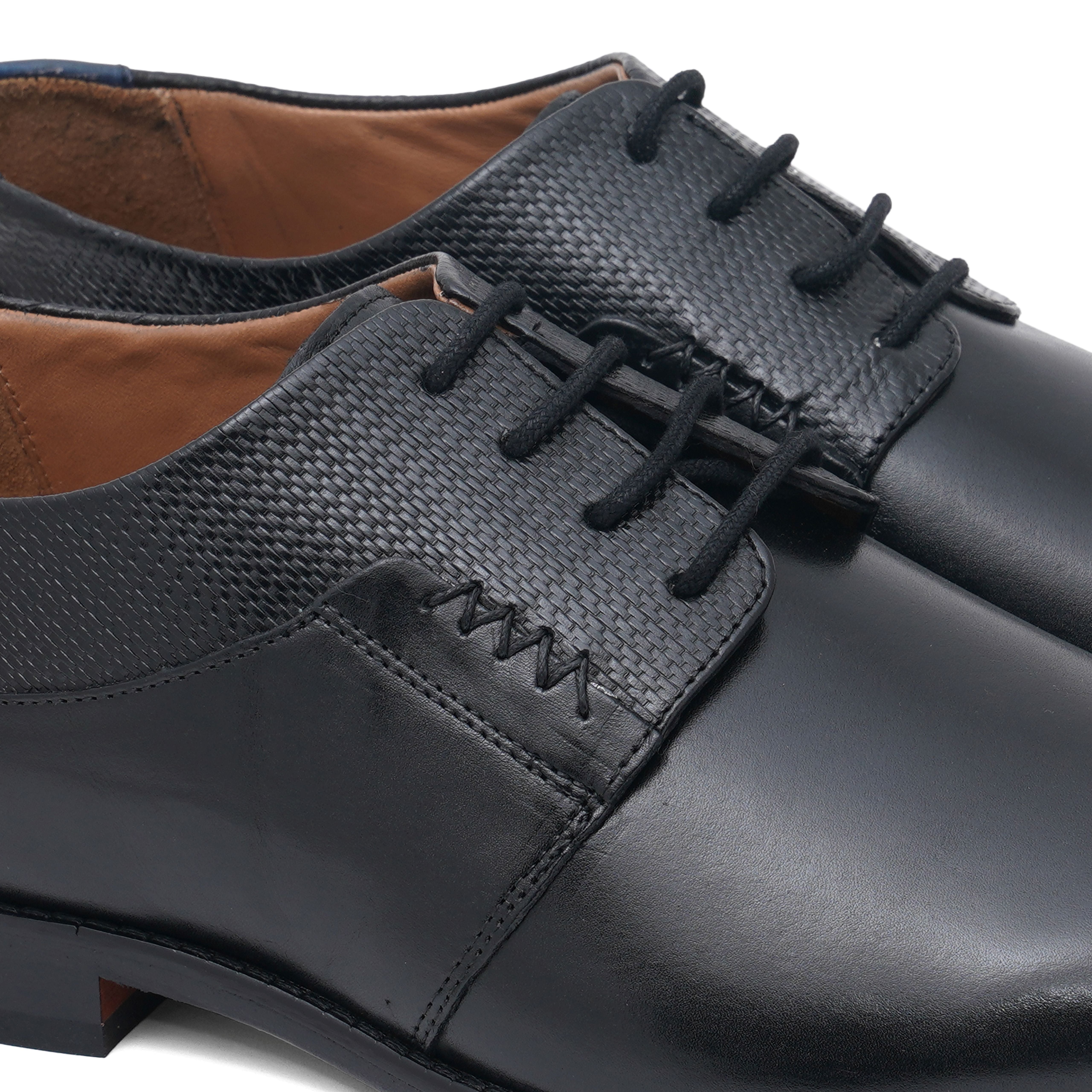 The Colombo Ruosh Men Black Formal Lace-Up