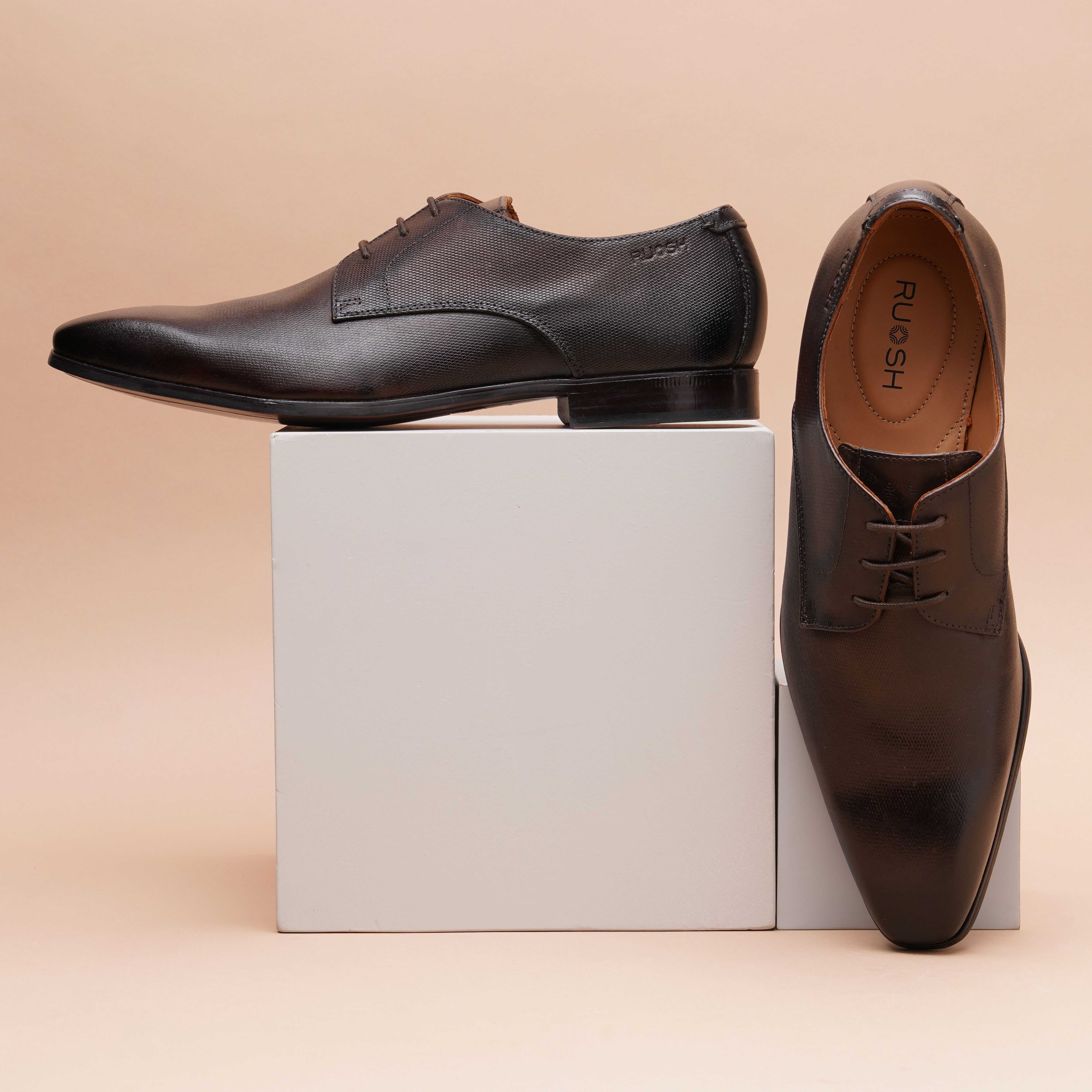 The King Ruosh Men Brown Formal Lace-Up