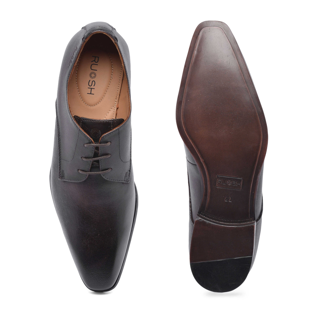 The King Ruosh Men Brown Formal Lace-Up