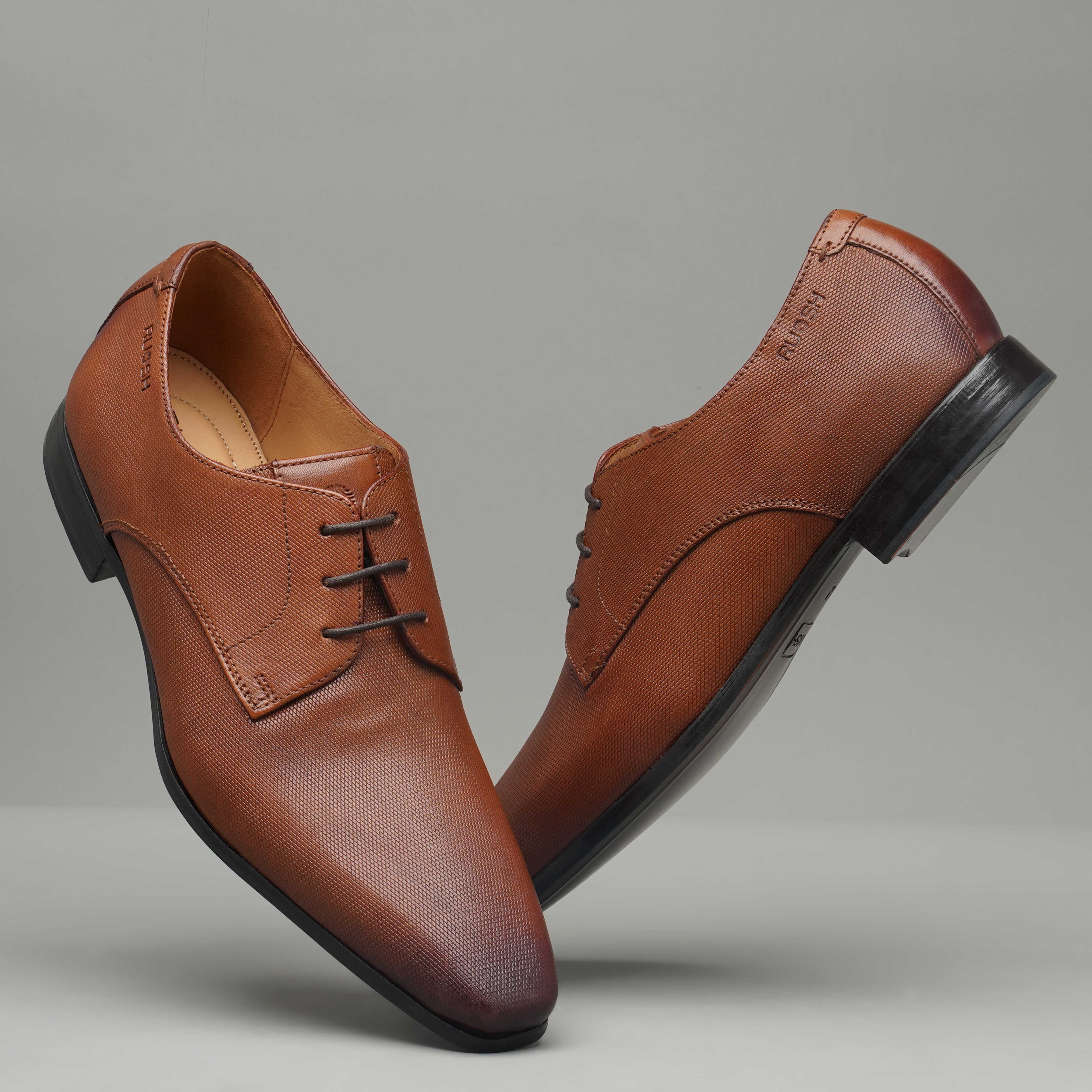 The King Ruosh Men Tan Formal Lace-Up