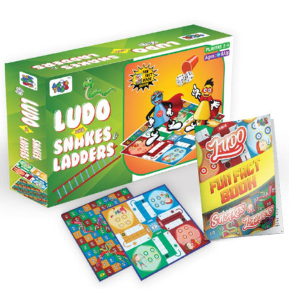 Ludo With Snakes & Ladders 2-in-1 Game for Kids Prints Publications