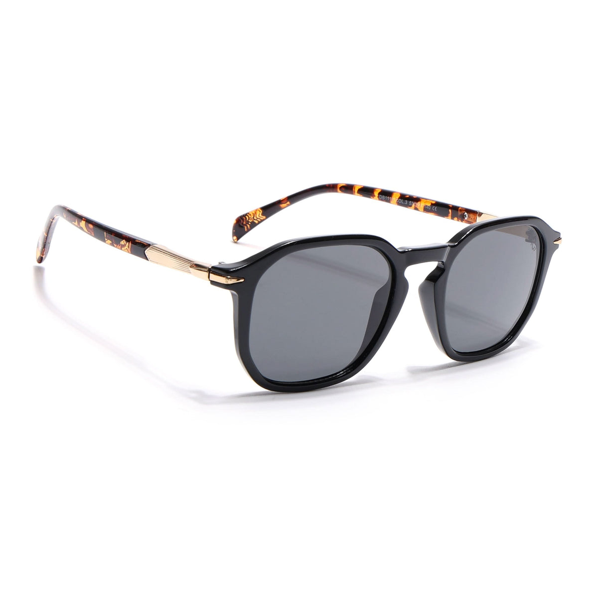Eyejack Black Square Sunglasses for Men and Women - Style 1085 - view 2