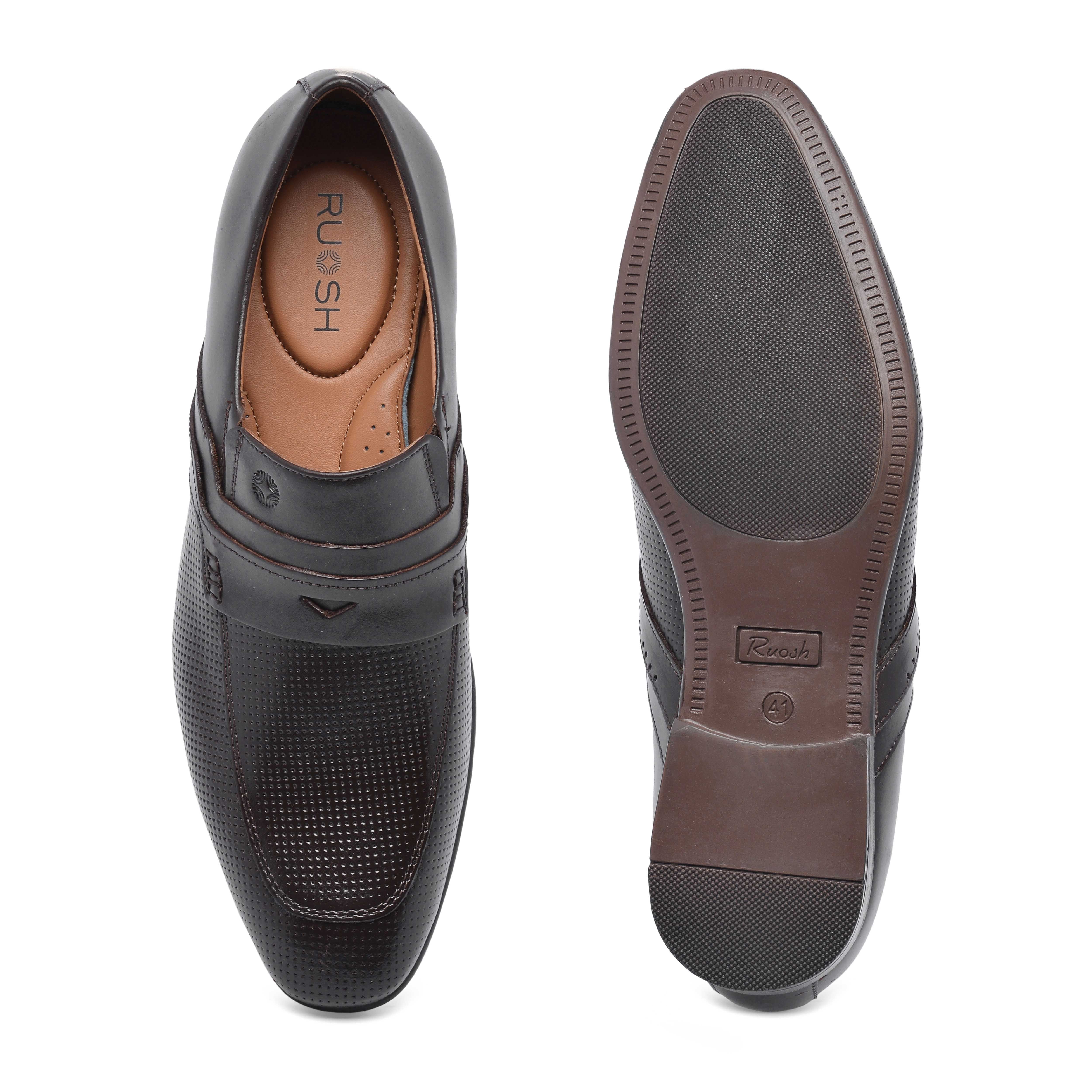 The Mattia Ruosh Men Brown Formal Slip-On