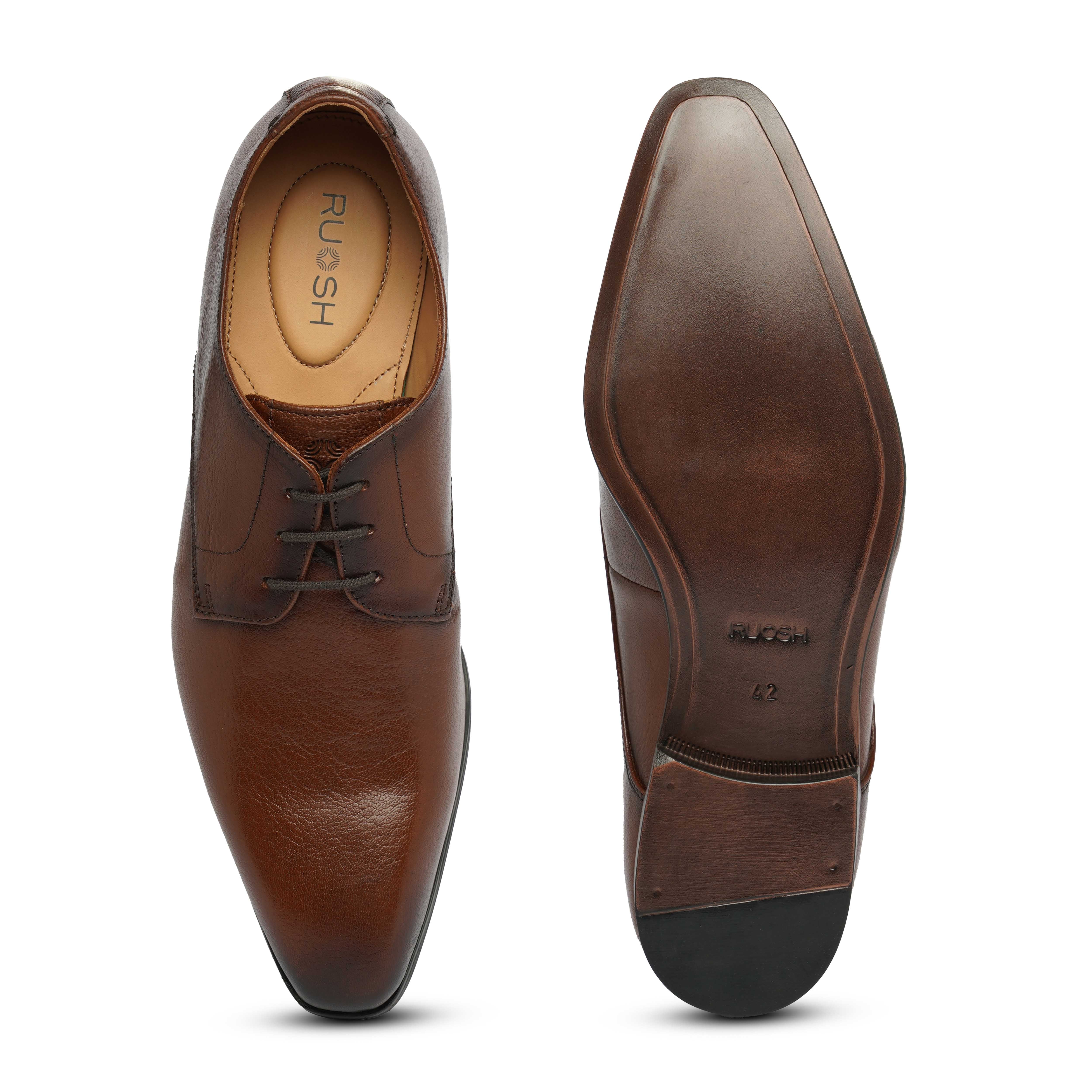 The King Ruosh Men Brown Formal Lace-Up