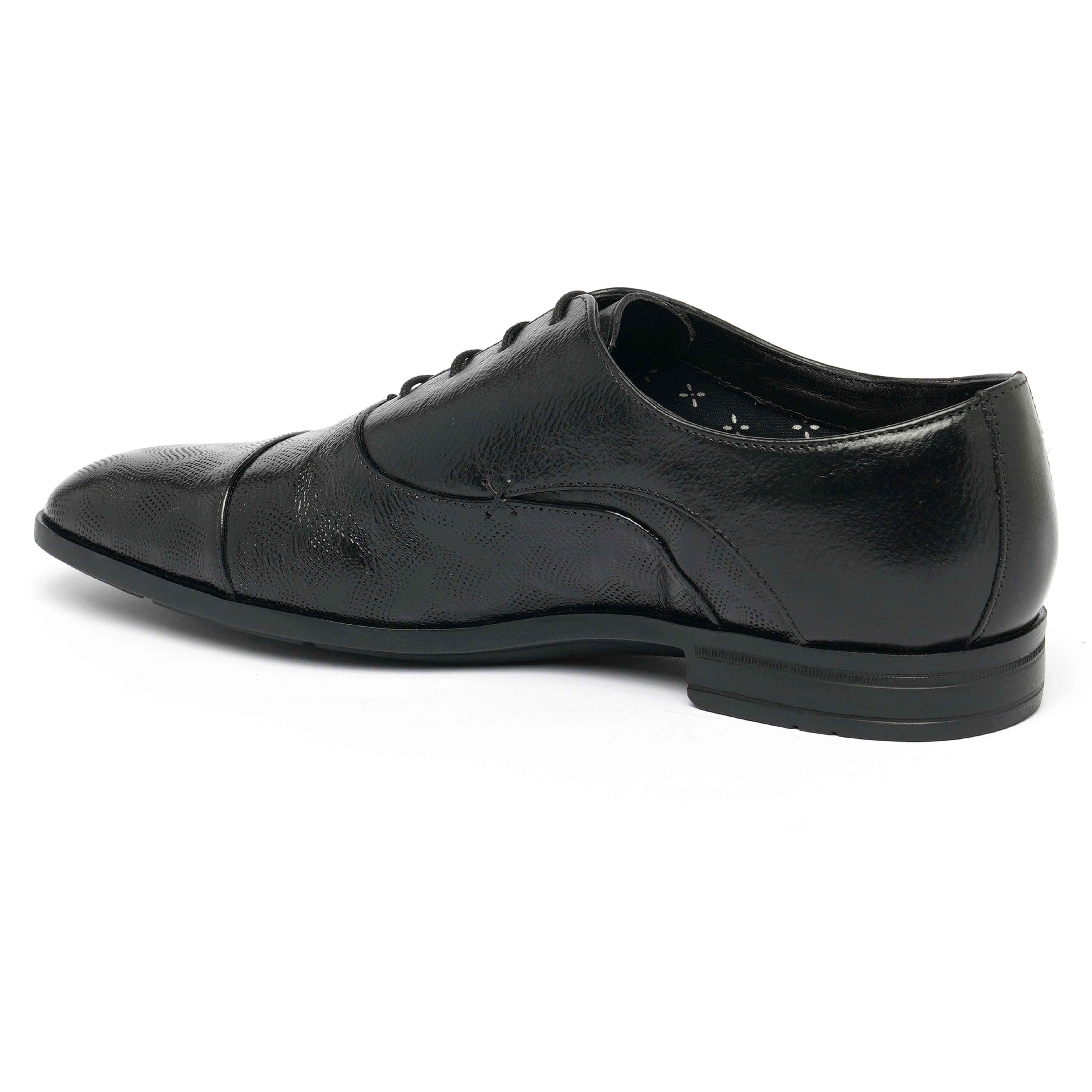 The Cameroon Ruosh Men Black Formal Lace-Up