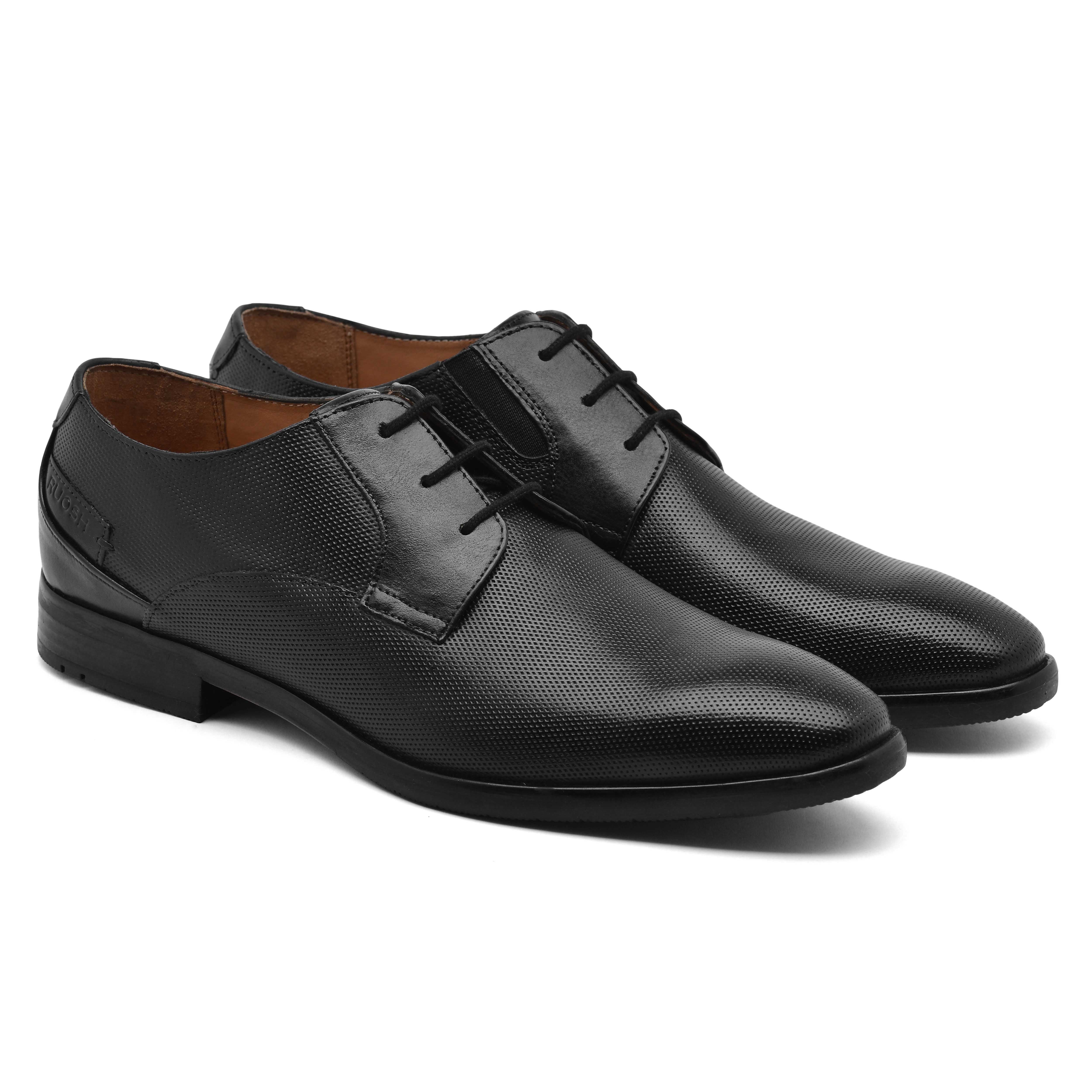 The Newyork Ruosh Men Black Formal Lace-Up