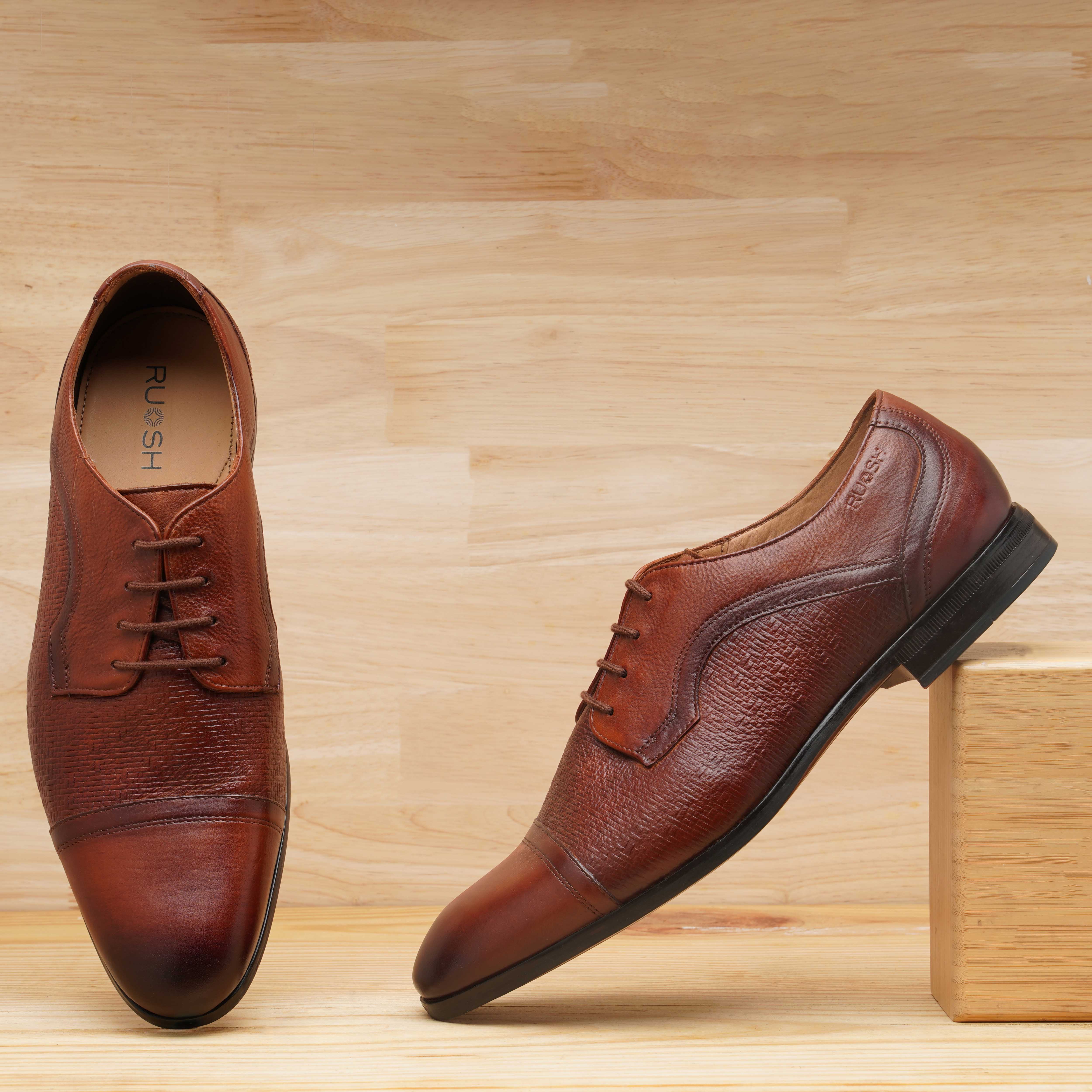 The Mexico Ruosh Men Tan Formal Lace-Up