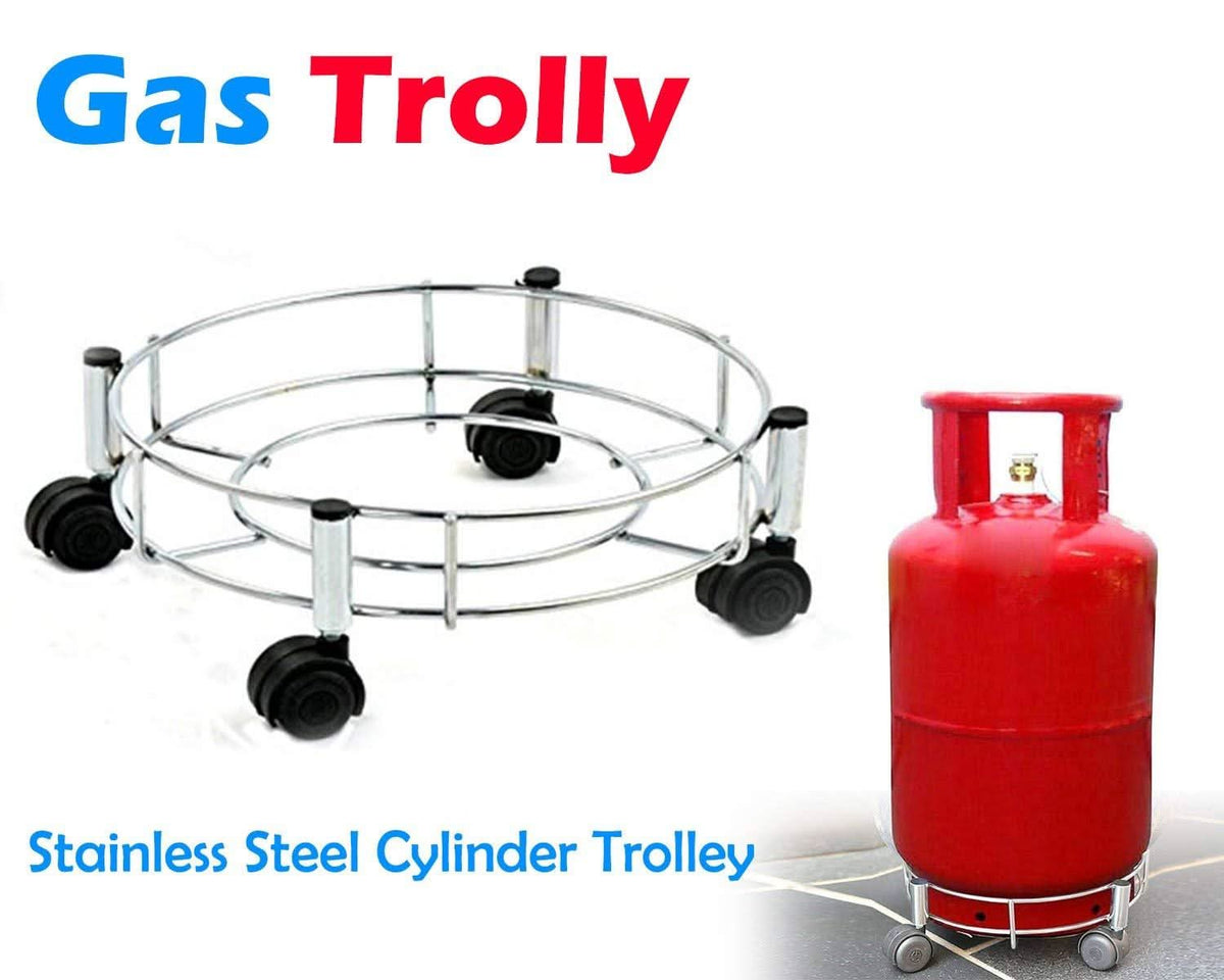 Stainless Steel Gas Cylinder Trolley HP DD