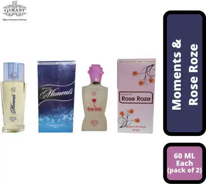 Gimani Moments & Rose Perfume Set (60ml Each, Pack of 2)