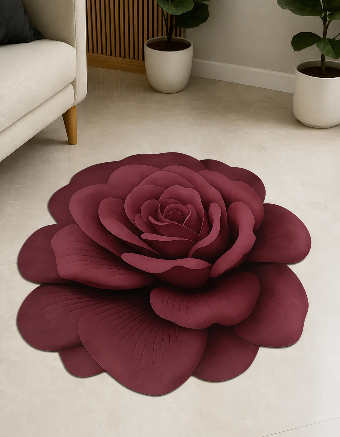 25X25 Inches Modern Decorative Door Mat | Water Absorbent Floor Mat for Living Room.