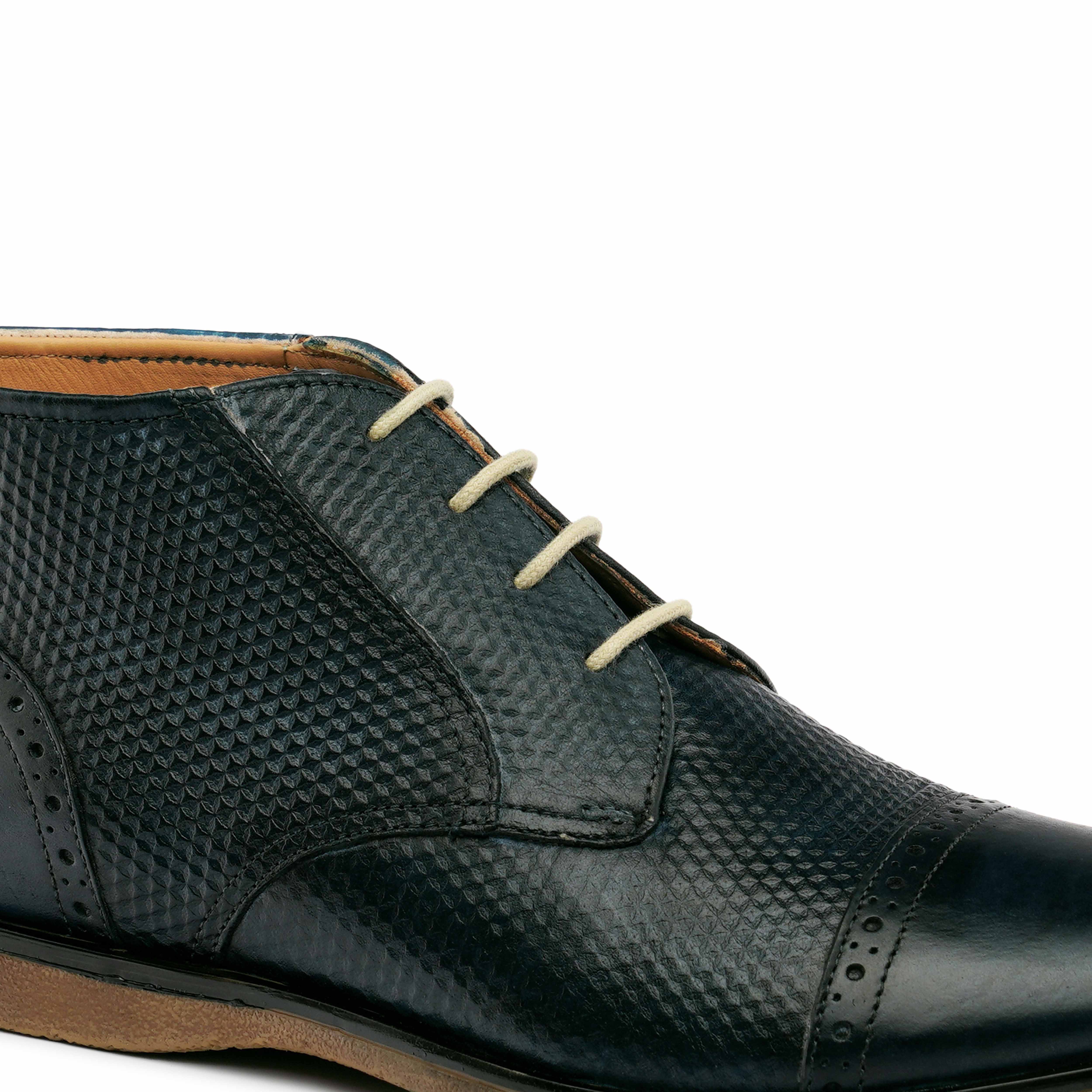 The Venice Ruosh Men Navy Ankle Chukka Boot