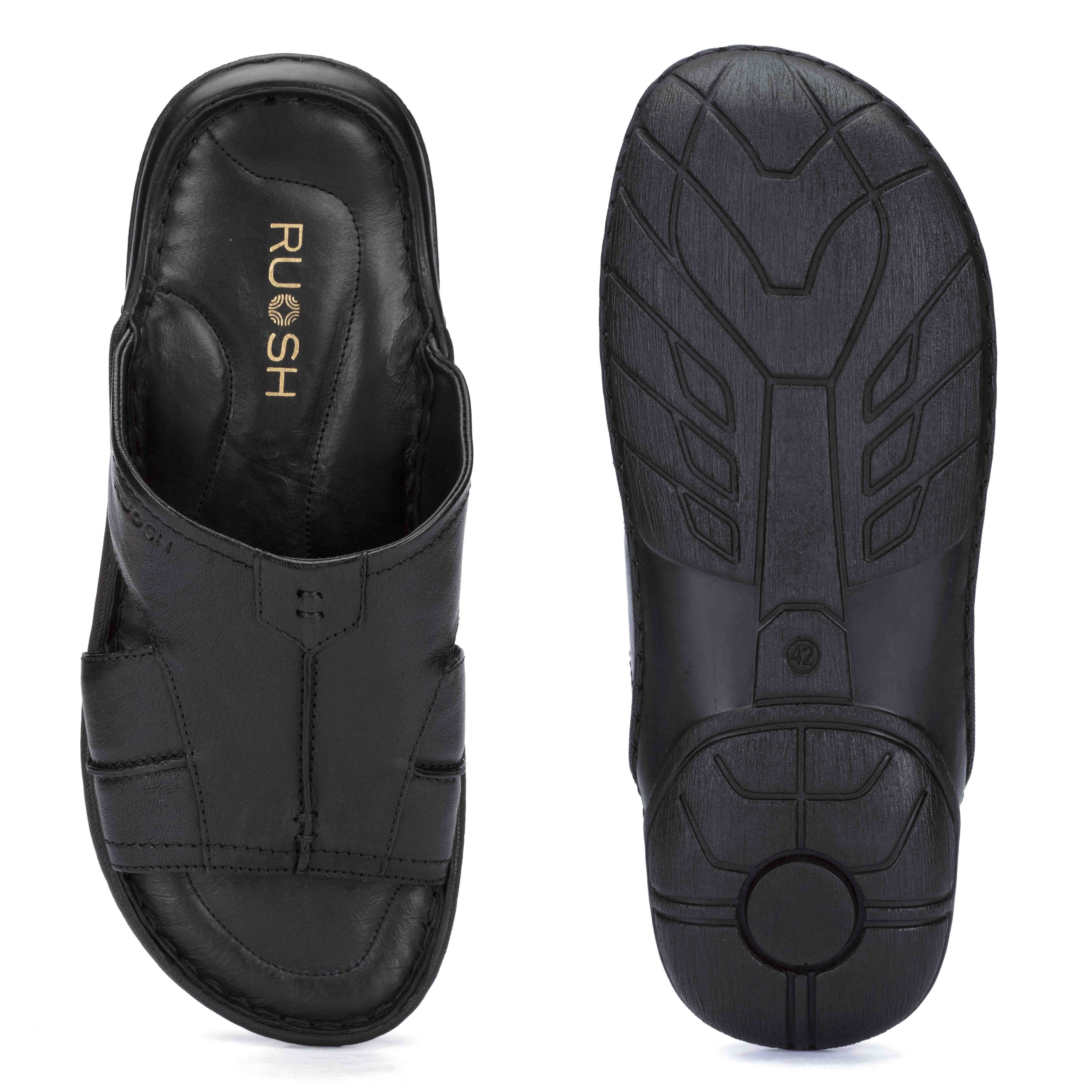 Appu Ruosh Men Black Sandals