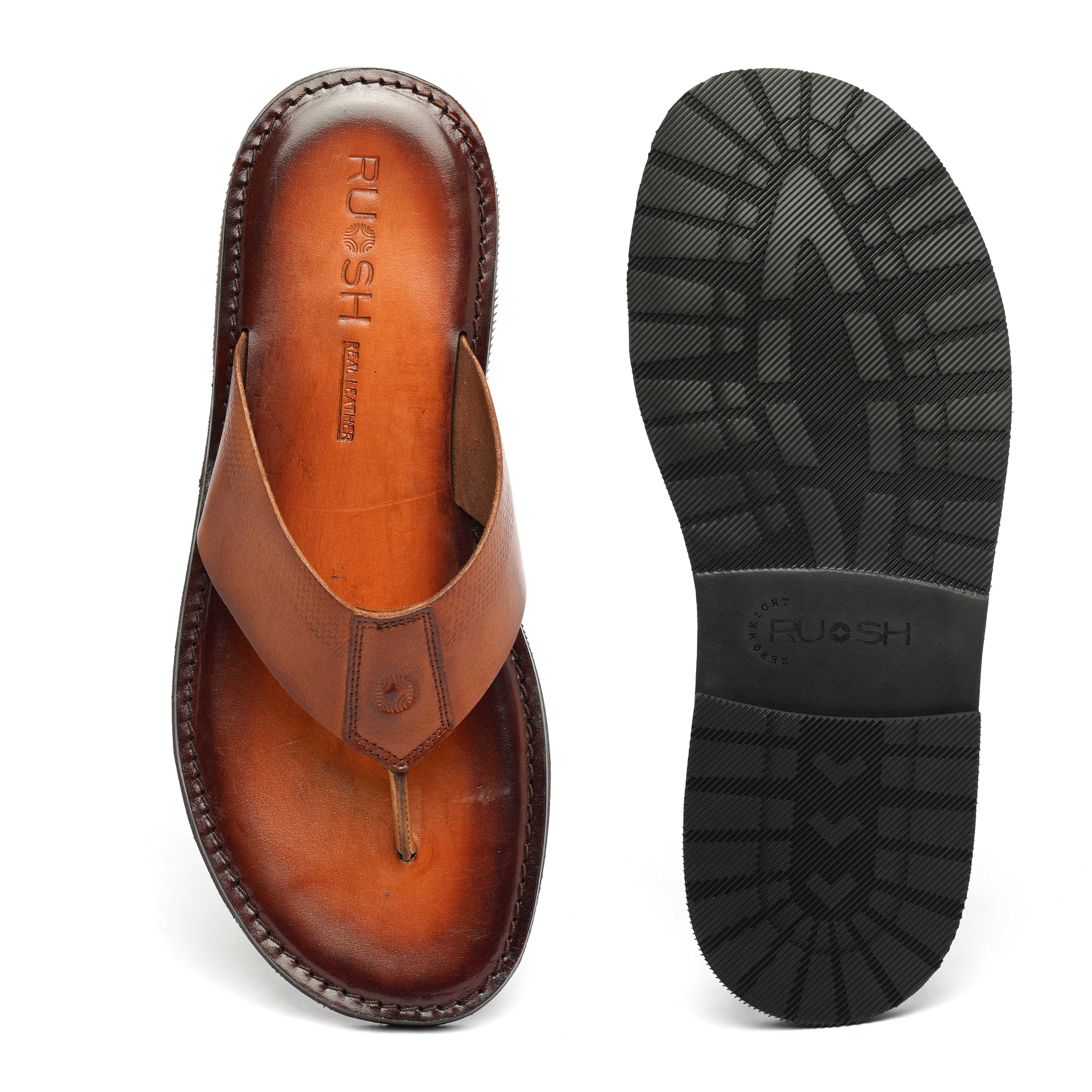 The Pisa Ruosh Men Tan Slipper