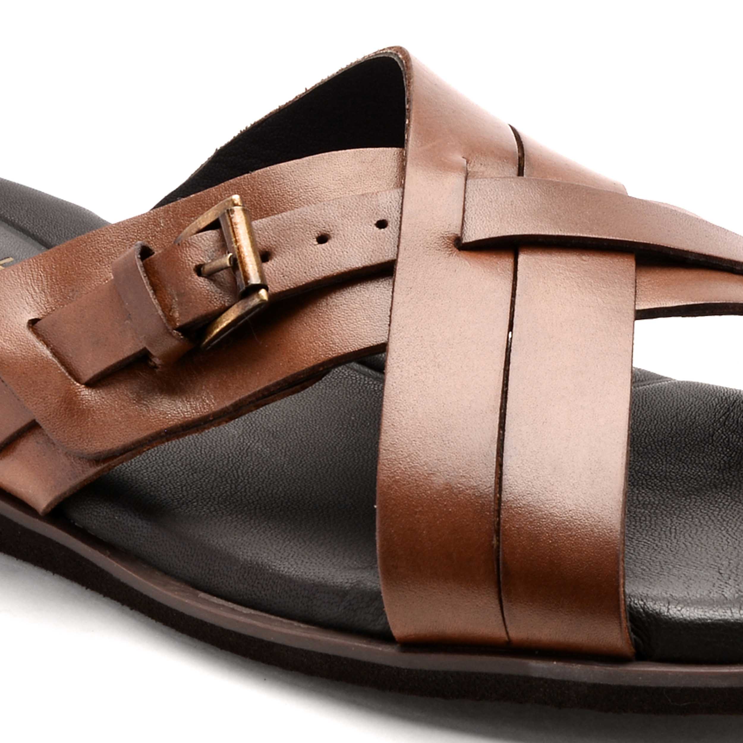 The Rio Ruosh Men Tan Slipper