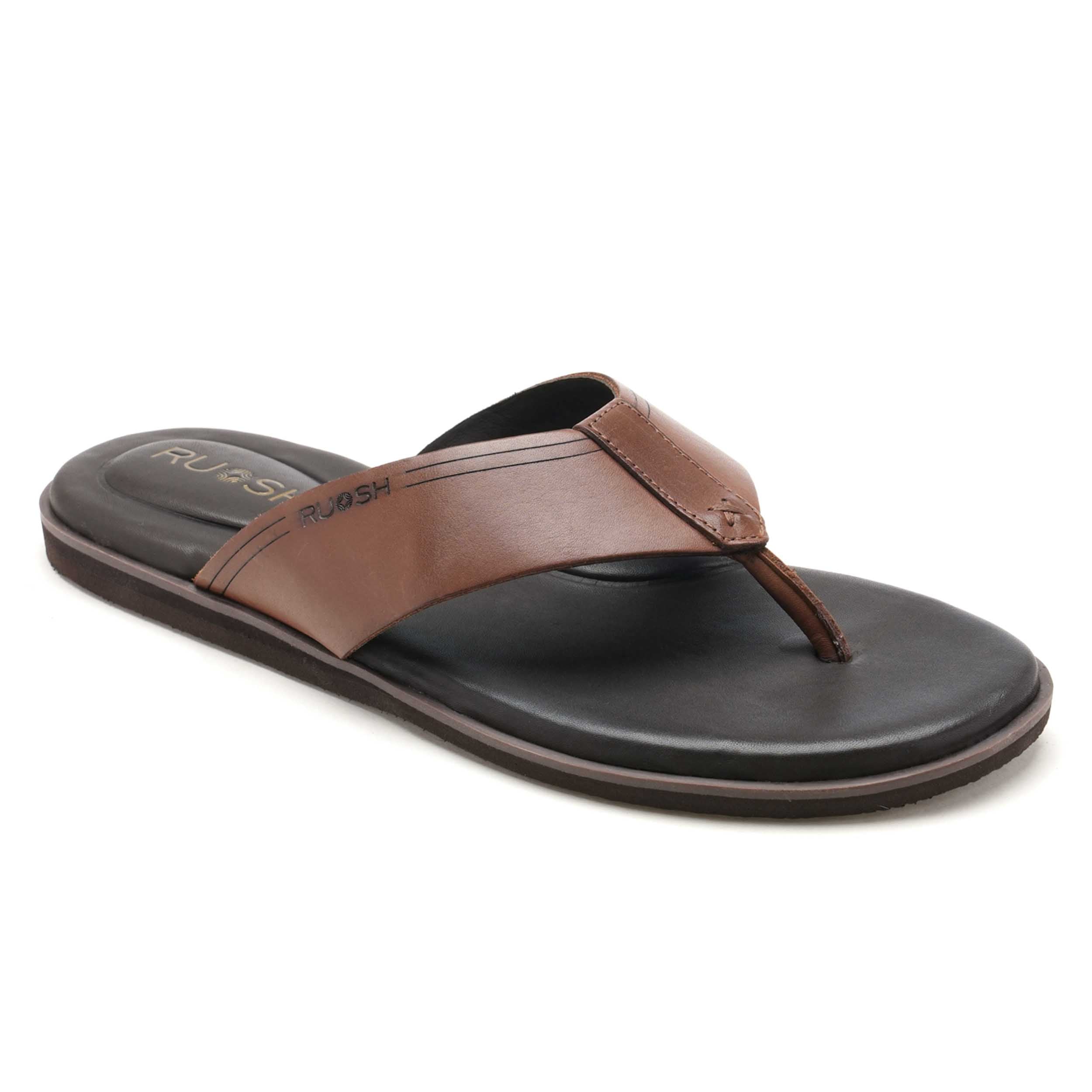 The Aero Ruosh Men Tan Slipper