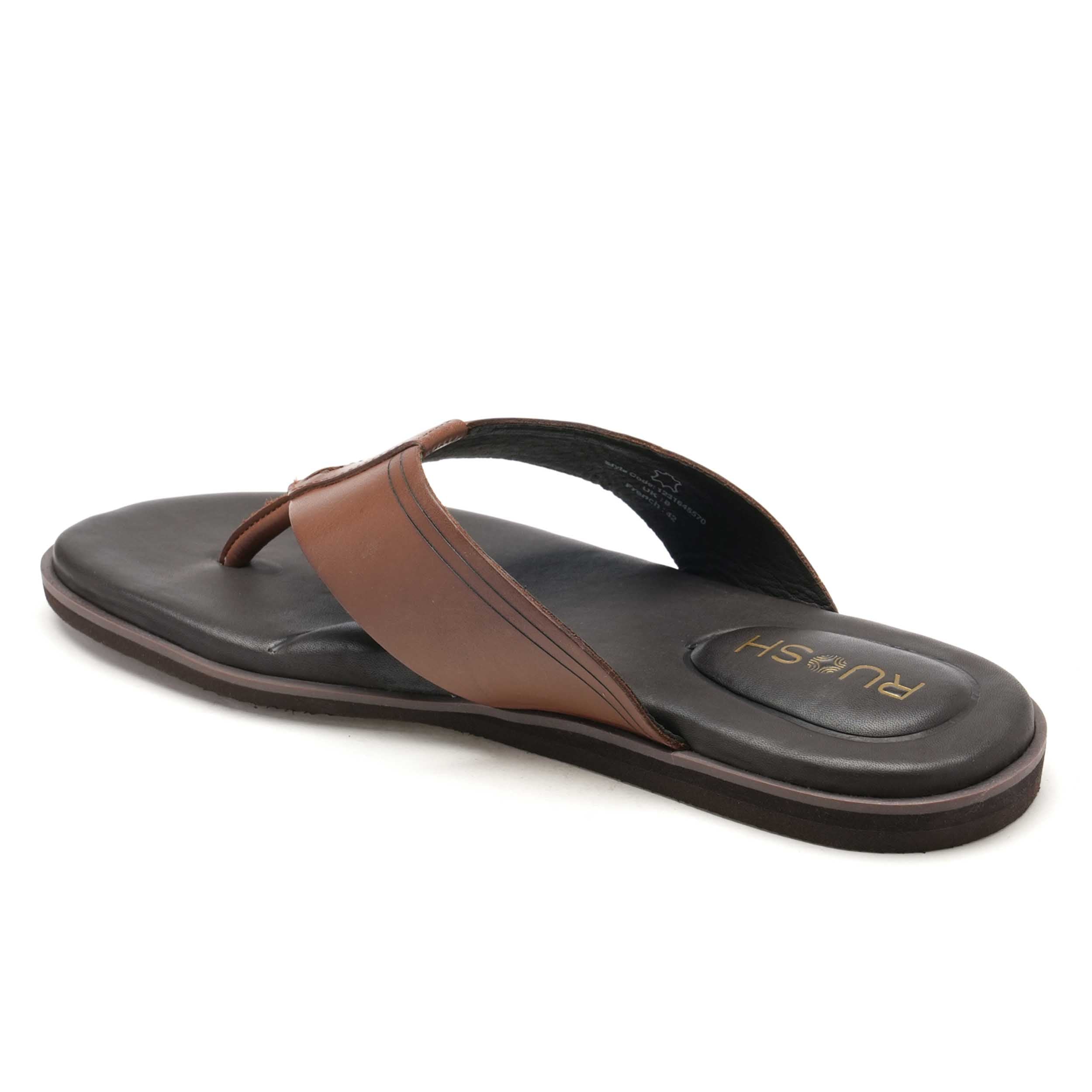 The Aero Ruosh Men Tan Slipper