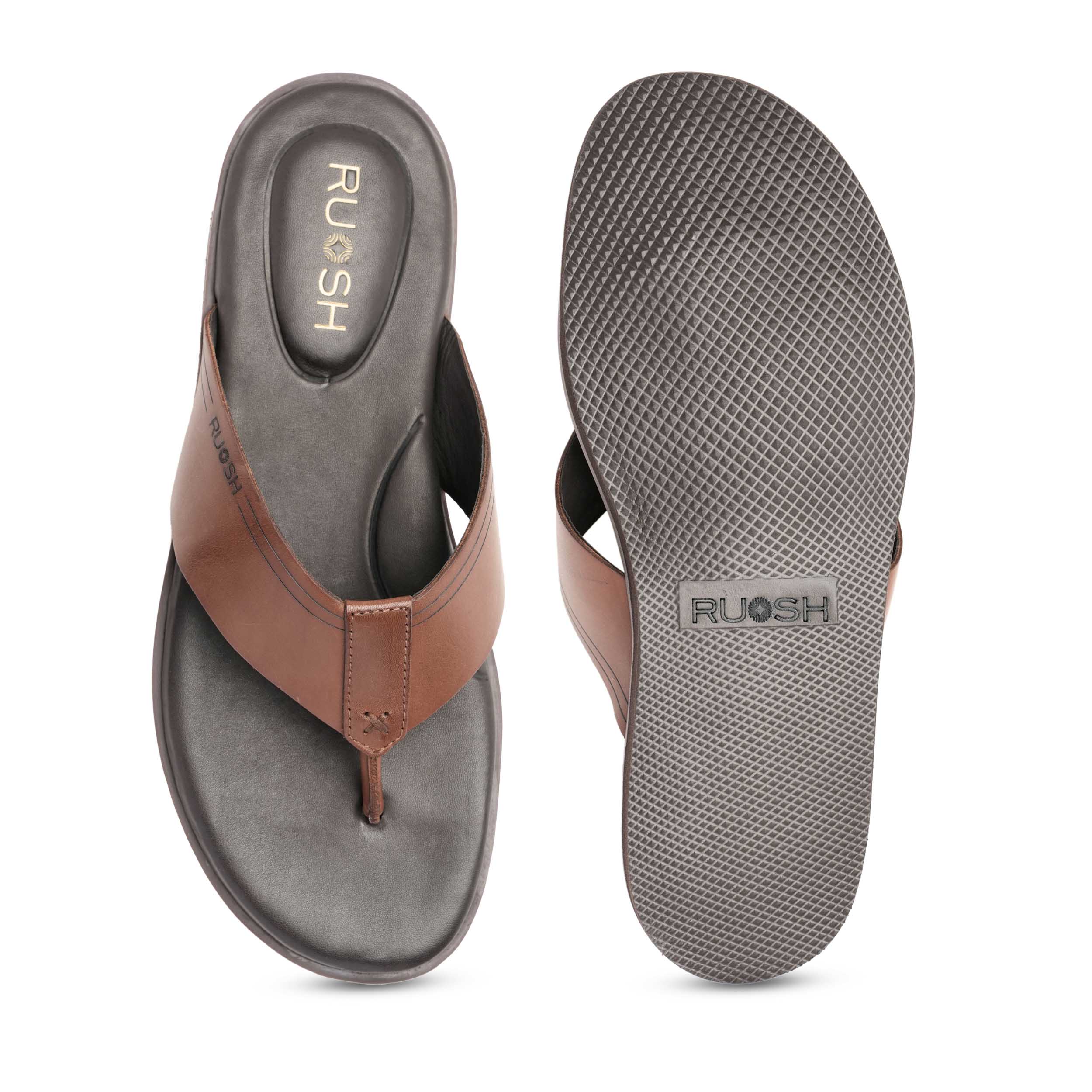 The Aero Ruosh Men Tan Slipper