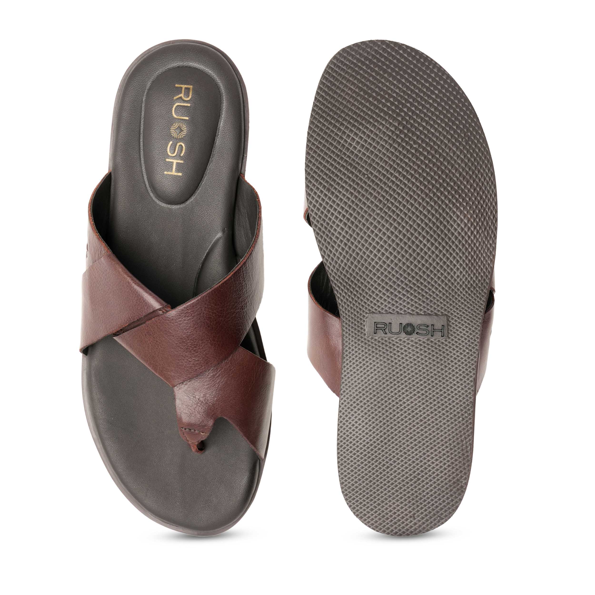 The Rubio Ruosh Men Tan Slipper