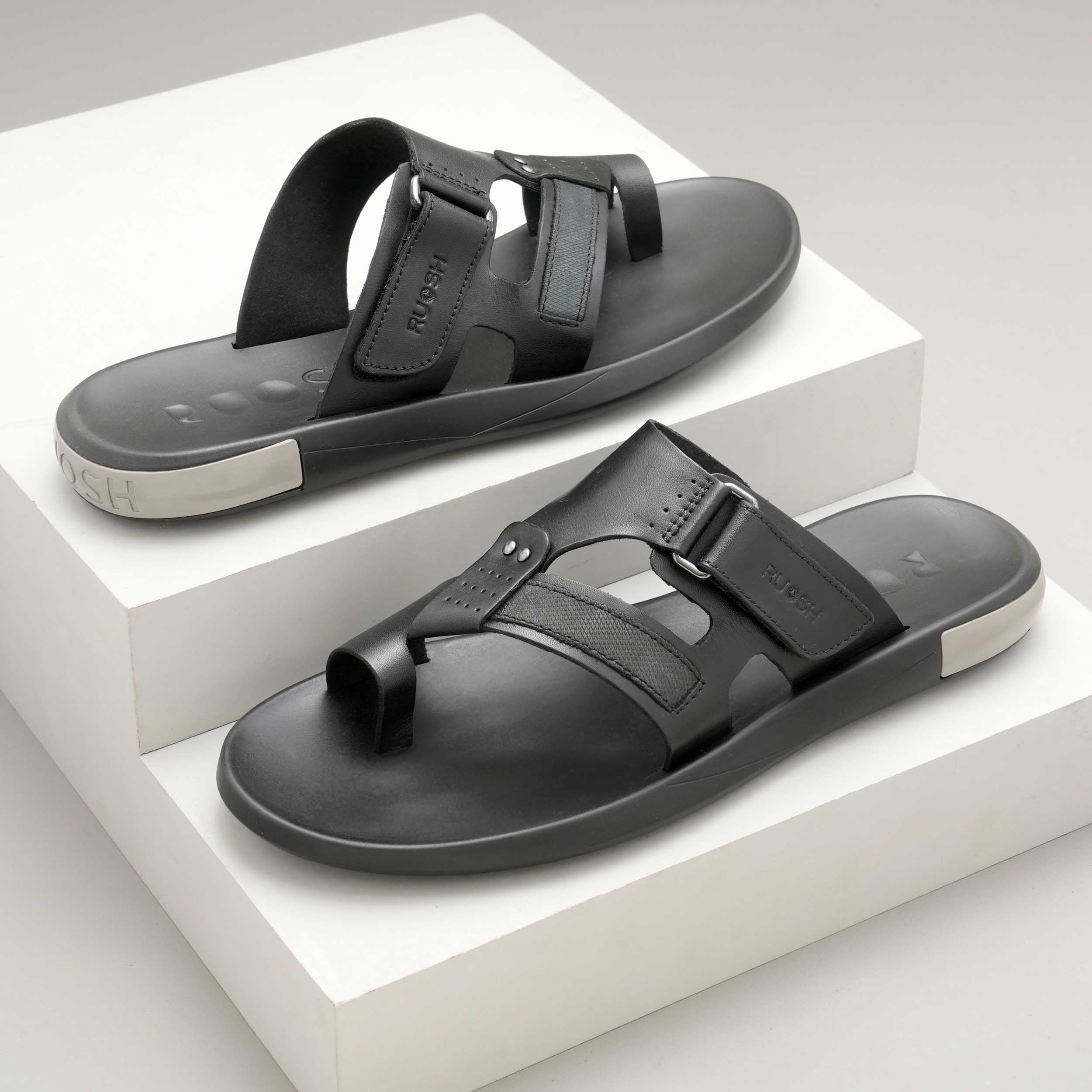 The Meg Black Men Casual Slipper Ruosh