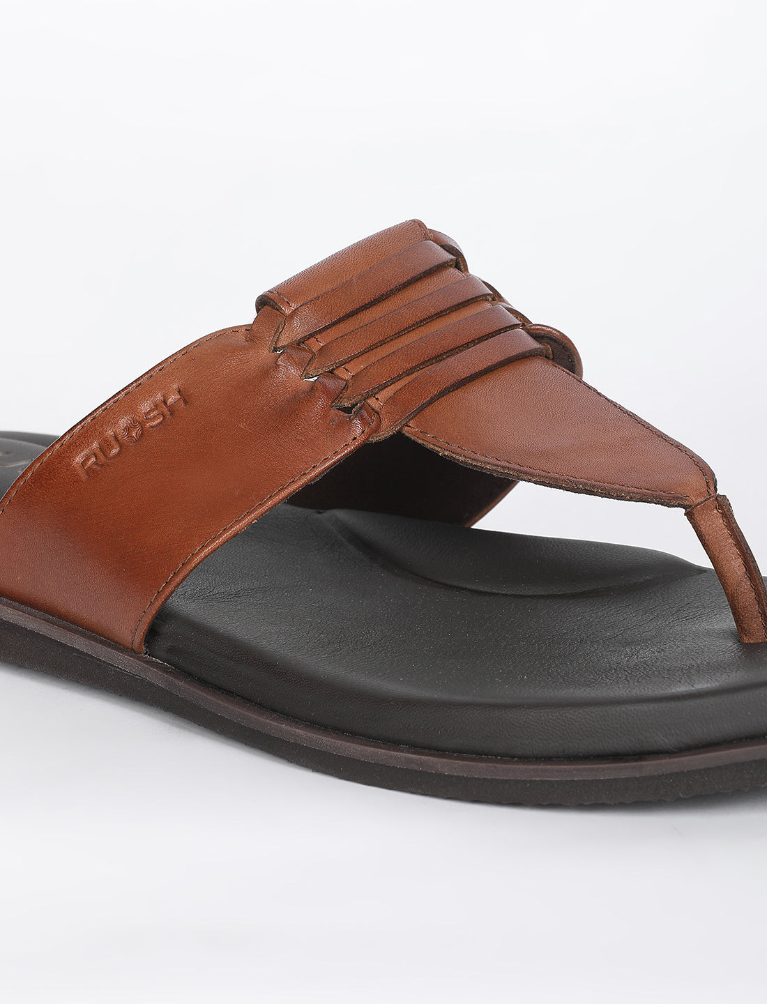 The Indo Walnut Tan Men Sandals Ruosh