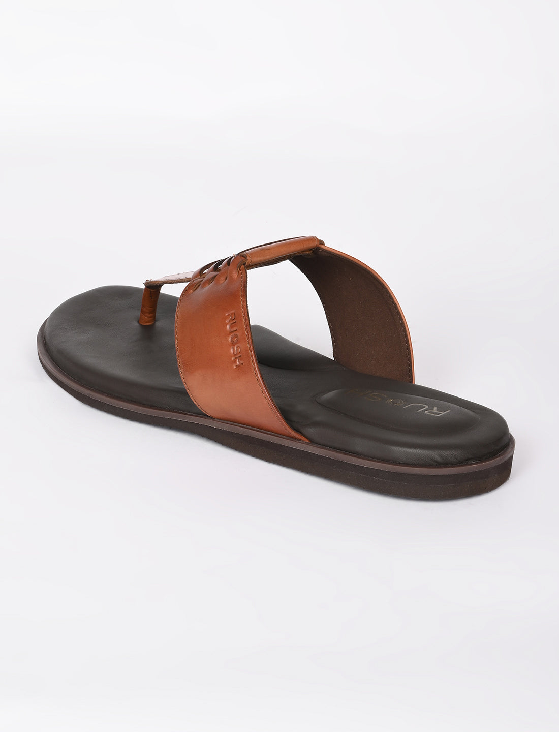 The Indo Walnut Tan Men Sandals Ruosh