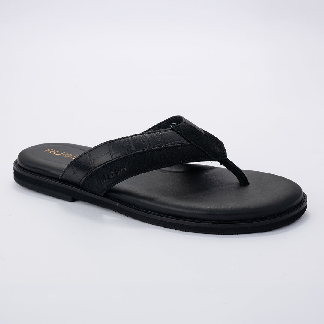 Onyxp Ruosh Men Black Sandals