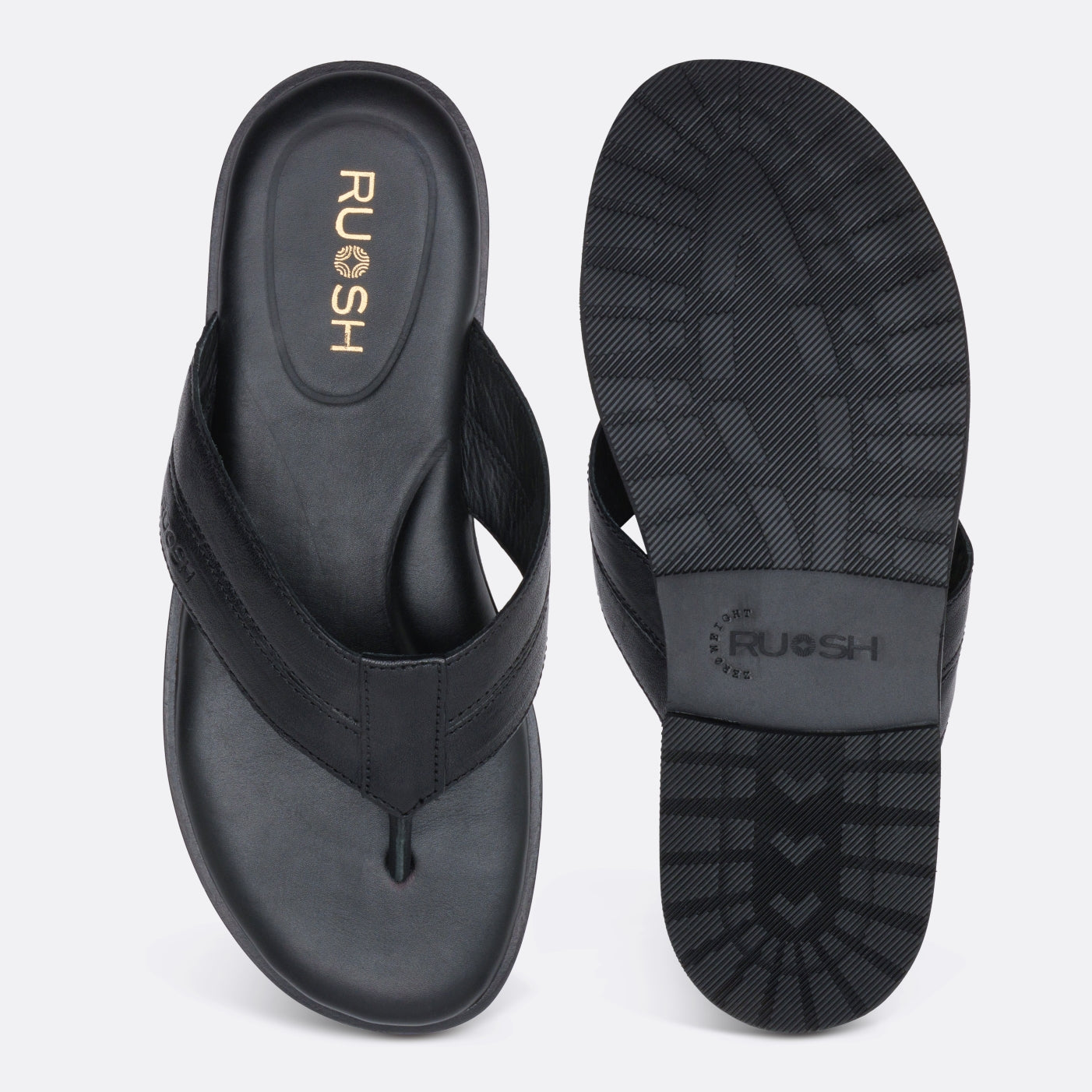 Onyxp Ruosh Men Black Sandals