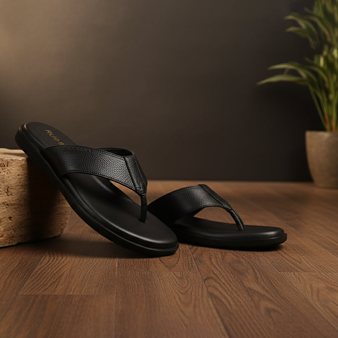 Aerop Ruosh Men Black Sandals