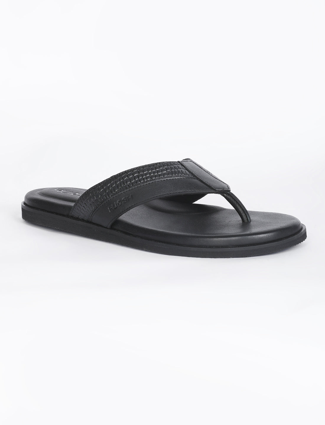 The Onyx Black Men Sandals Ruosh