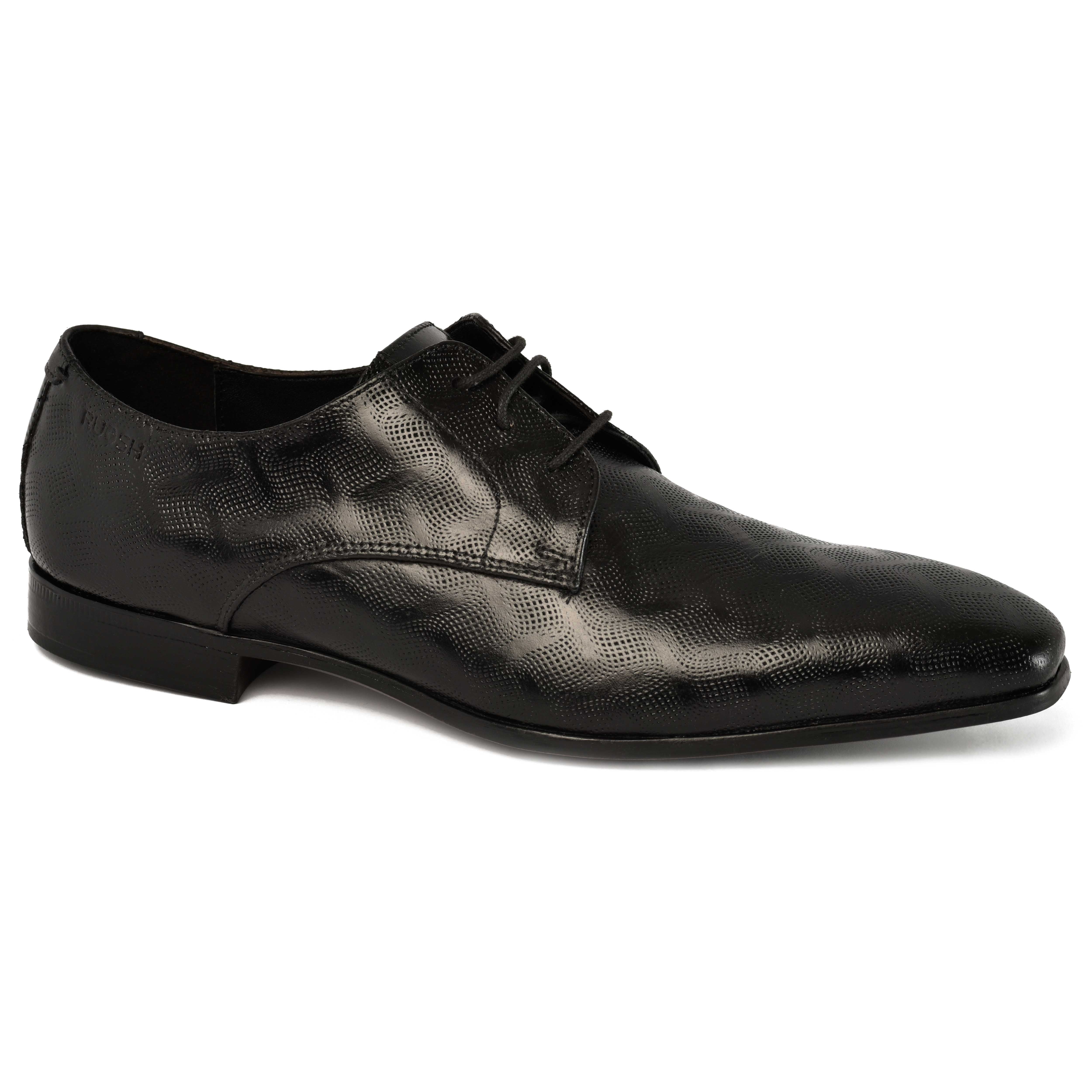The King Ruosh Men Black Formal Lace-Up