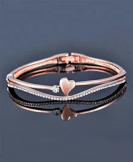 Alloy rose gold plated bracelet | MANATH - HalfPe