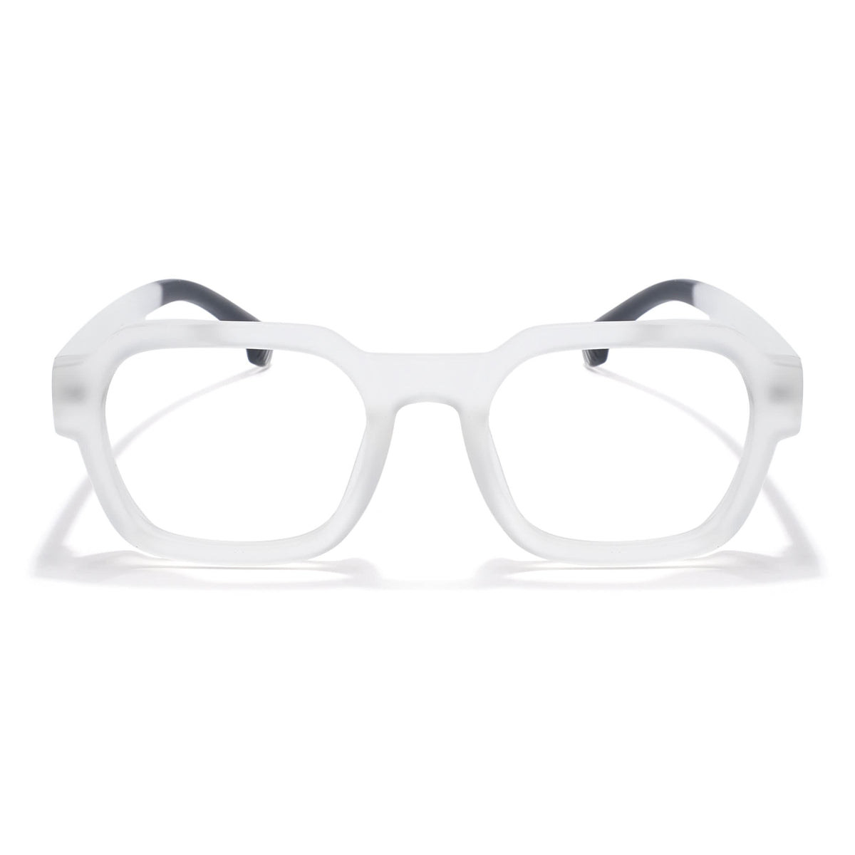 Eyejack Thunder Matte Transparent Square Eyeglasses for Men and Women - view 2