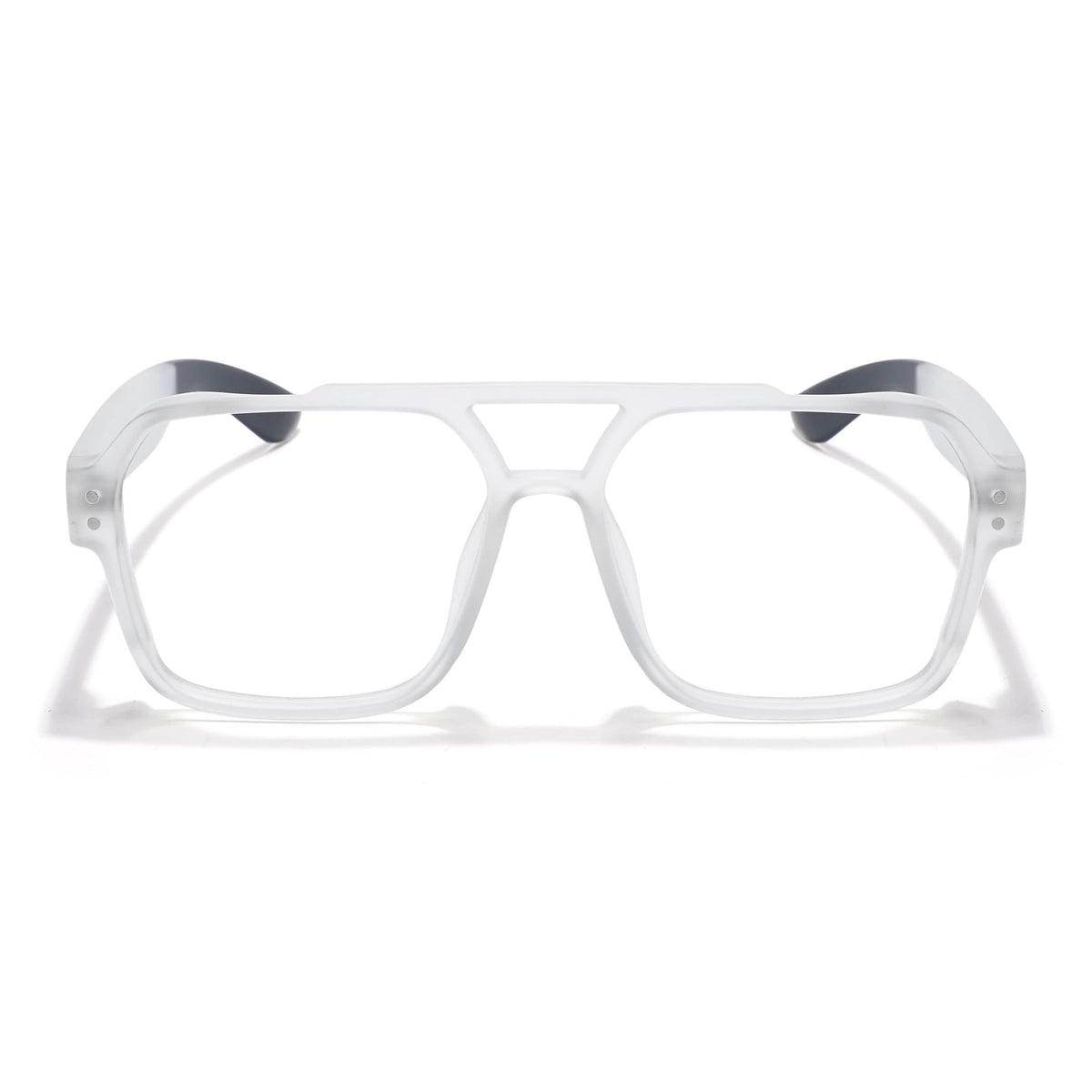 Eyejack Thunder Matte Transparent Wayfarer Eyeglasses for Men and Women - Style L575 - view 2