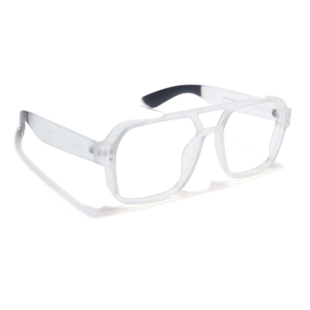 Eyejack Thunder Matte Transparent Wayfarer Eyeglasses for Men and Women - Style L575 - view 1