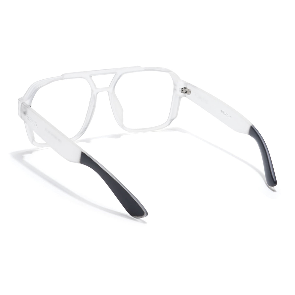 Eyejack Thunder Matte Transparent Wayfarer Eyeglasses for Men and Women - Style L575 - view 3