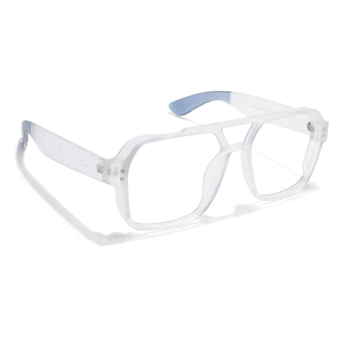 Eyejack Thunder Matte Transparent Wayfarer Eyeglasses for Men and Women - Style L577 - view 1