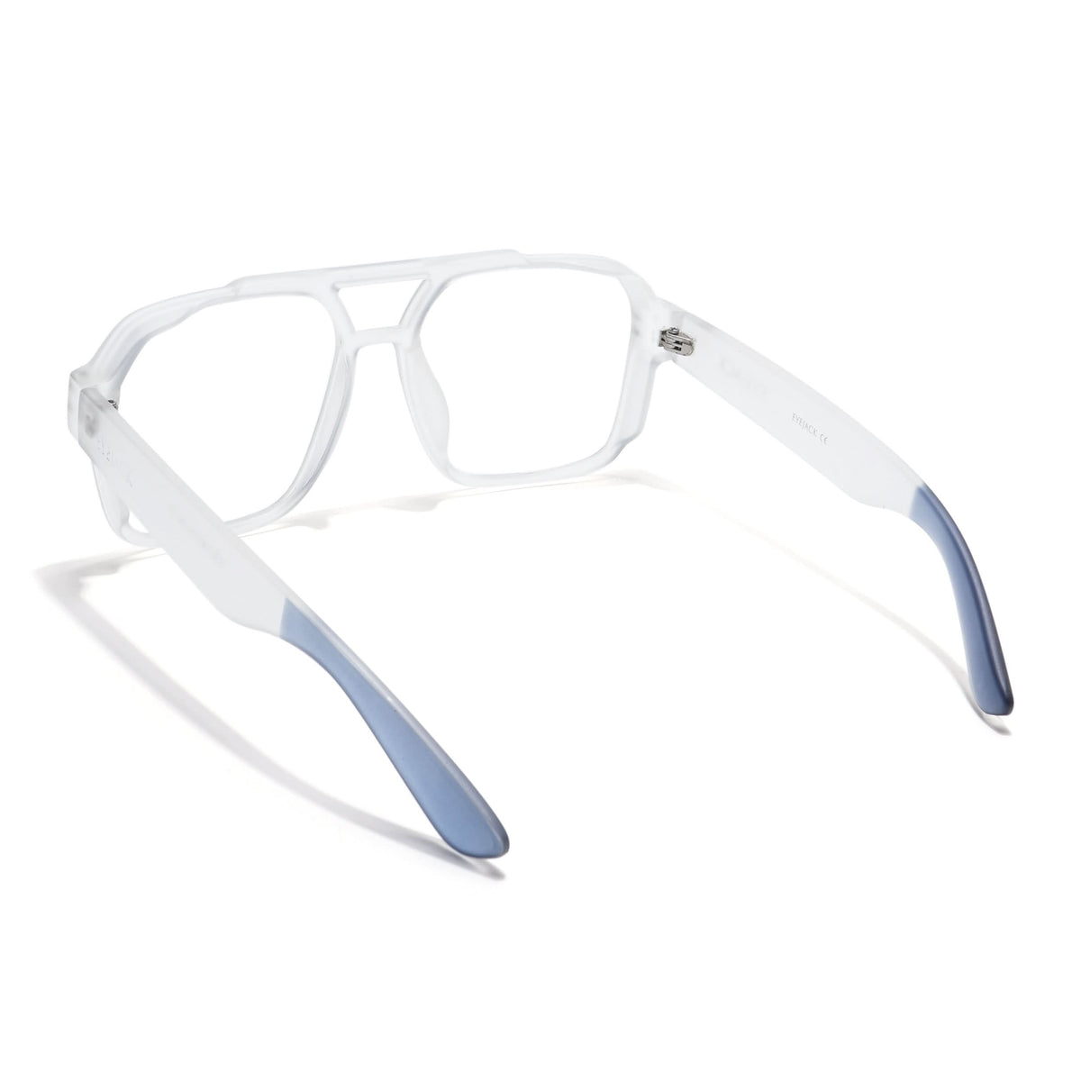Eyejack Thunder Matte Transparent Wayfarer Eyeglasses for Men and Women - Style L577 - view 3