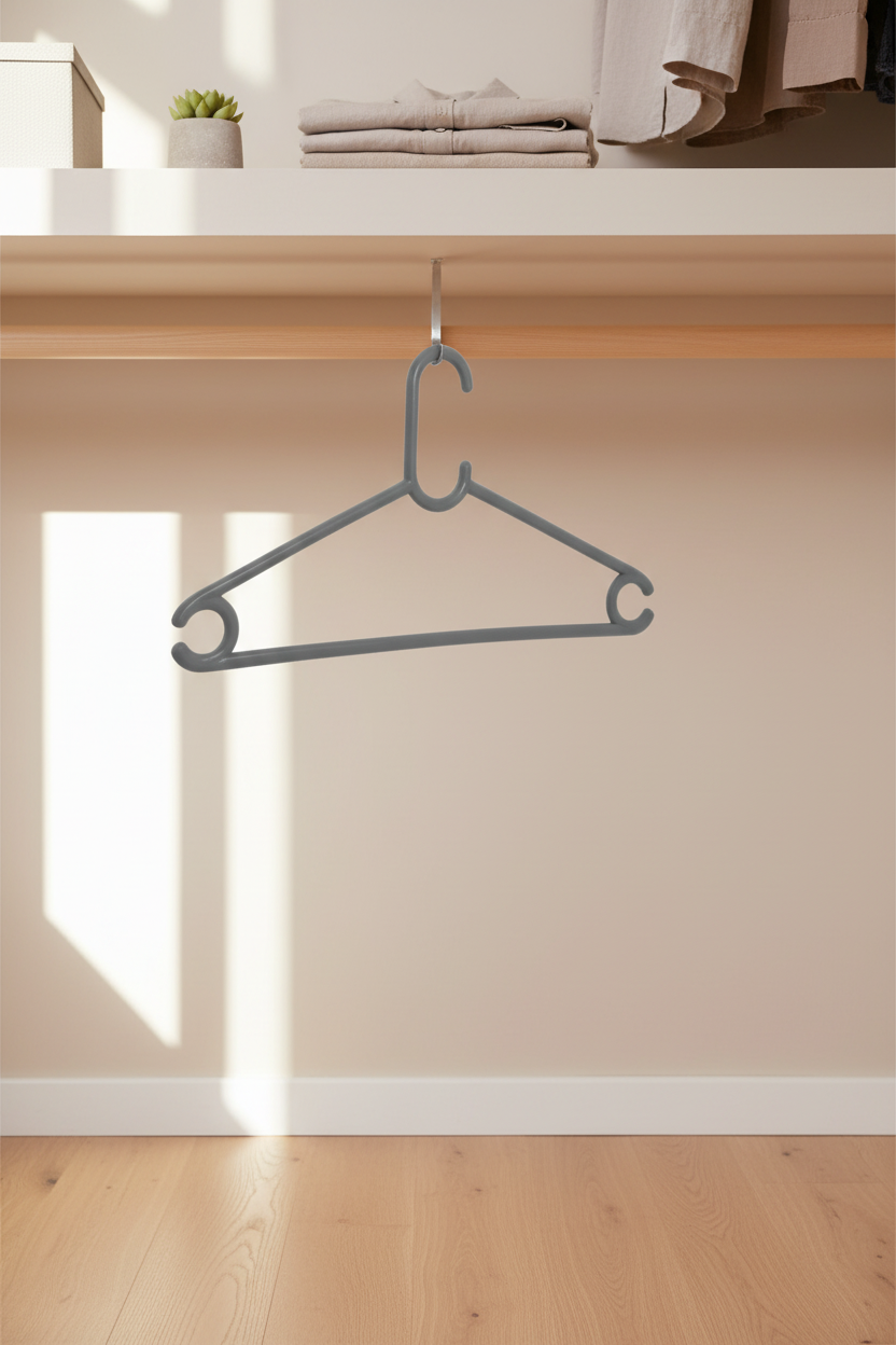 Modi - Plastic Cloth Hanger Set - 3 Pcs SUPER