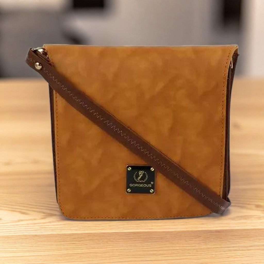 Trendy Grey Women's Sling Bag – Travel-Ready & Stylish (Brown)