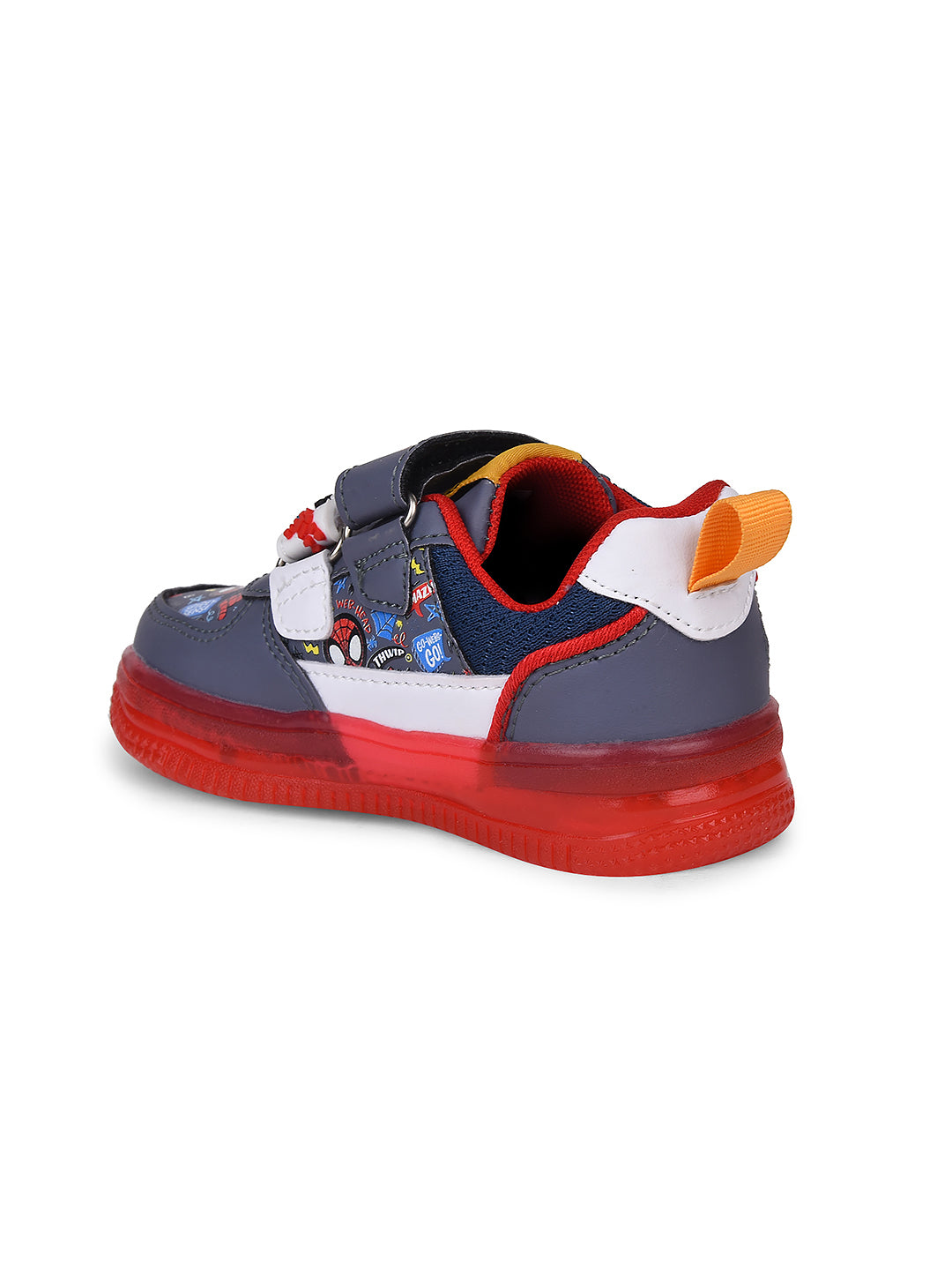 Bubblegummers Boys Casual Velcro Strap Shoes - Grey - View 3