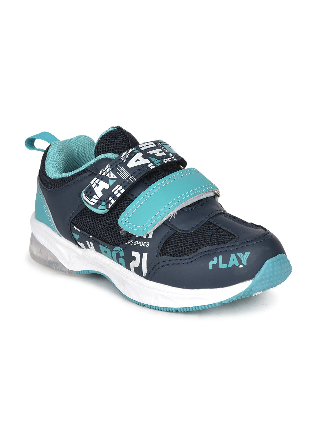 Bubblegummers Boy's Navy Blue Casual Velcro Strap Shoes - Navy Blue - View 1
