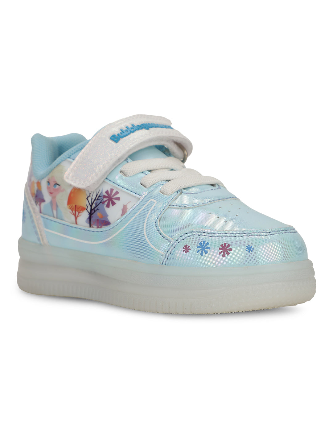 Bubblegummers Girls Casual Velcro Strap Shoes - Light Blue - View 1